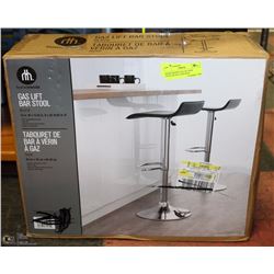HOMETRENDS GAS LIFT BAR STOOL,BLACK ,CHECKED