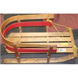 VINTAGE WOOD BABY/TODDLER SNOW SLED