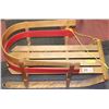 Image 1 : VINTAGE WOOD BABY/TODDLER SNOW SLED
