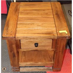 WOOD END TABLE