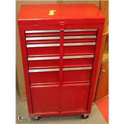 ROLLING SMALL RED TOOL CHEST