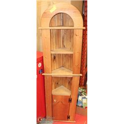 RUSTIC 2PC CORNER CABINET