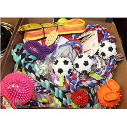 LARGE LOT OF DOG TOYS