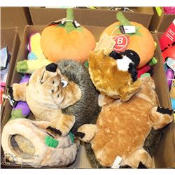 LARGE BOX OF DOG STUFFIES