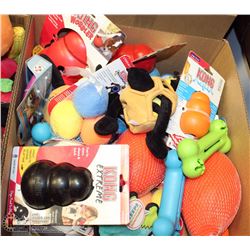 LARGE LOT OF DOG TOYS MOSTLY KONG
