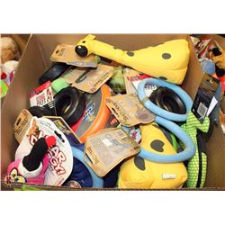 LARGE LOT OF DOG TOYS & STUFFIES