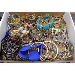 BOX OF 50 ASSORTED FASHION BRACELETS
