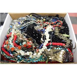 BOX OF 50 ASSORTED FASHION NECKLACES