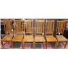 Image 1 : SET OF 6 HIGH BACK DESIGNER WOOD CHAIRS