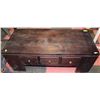 Image 1 : SOLID WOOD 3 DRAWER COFFEE TABLE