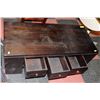 Image 2 : SOLID WOOD 3 DRAWER COFFEE TABLE
