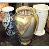 Image 1 : LOT OF 3 LARGE VASES.