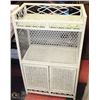 Image 1 : WHITE WICKER VANITY STAND