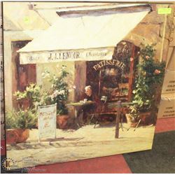 CHOCOLATE SHOP 29.5"X29.5" ON CANVAS