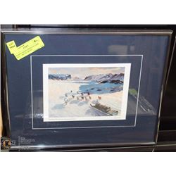 FRAMED, SIGNED PRINT BY GABE GELY - ARCTIC ARTIST