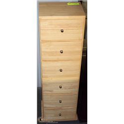 SOLID MAPLE 6 DRAWER ORGANIZER