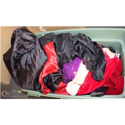 BOX W/ VARIOUS HALLOWEEN LADIES COSTUMES