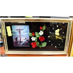 3D RELIGIOUS THEME WALL CLOCK 18” X 10”