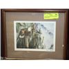 Image 1 : FRAMED & SIGNED SUE COLEMAN COLOR PRINT -