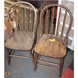 2 ANTIQUE SIDE CHAIRS