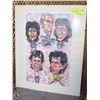 Image 1 : VINTAGE 1994 FRAMED CARICATURE OF THE ROLLING
