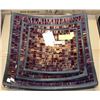 Image 1 : 3PC SQUARE BURGUNDY MOSAIC DECOR - 9", 12" & 15