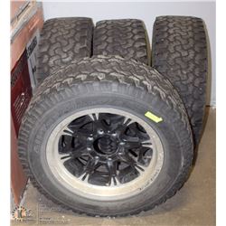 SET OF 4 LT 305/55 R20 TIRES ON RIMS