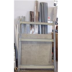 HEAVY DUTY COMMERCIAL RACKING SOLD WITH WALL