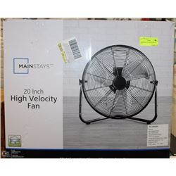 MAINSTAYS 20" HIGH VELOCITY FAN