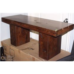 RUSTIC STYLE WOOD COFFEE TABLE 16"X42"X17"H