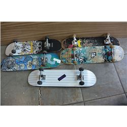 FIVE SKATEBOARDS