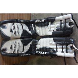 FOUR GOALIE LEG PADS