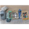Image 1 : BOTTLE JACKWELDING MASK AND GLOVES AND WRENCHES AND SOCKETS