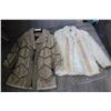 Image 1 : TWO FAUX FUR COATS