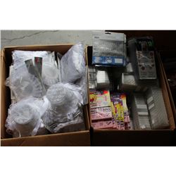 4 BOXES OF WEDDING AND BACHELORETTE PARTY ITEMS