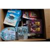 Image 3 : THREE BOXES OF KIDS TOYS AND PUZZLE KEY CHAINS