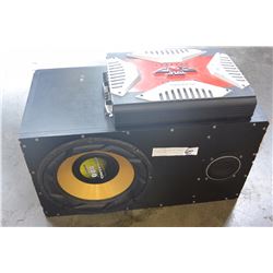 PYLE 1400 WATT AMP AND PYRAMID 800 WATT SUB