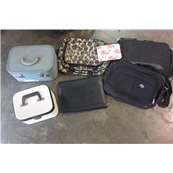TWO TRAVEL CASES AND BAGS