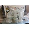 Image 1 : BOX OF CRYSTAL SERVING PIECES