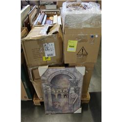 PALLET OF NEW PICTURES AND FRAMES OVER $2500 RETAIL VALUE
