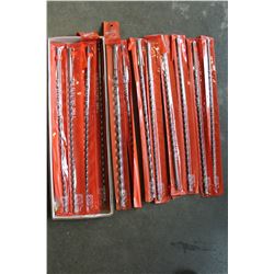 TRAY OF NEW 5/16 AUGER DRILL BITS EIGHTEEN INCHES LONG