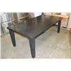 Image 2 : NEW HOME ELEGANCE MODERN DRK FINISH DINING TABLE WITH HIDDEN LEAF, RETAIL $1199