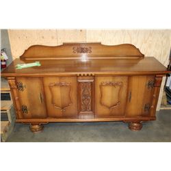 LARGE OAK BELGIUM SERVER WITH GALLERY