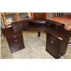 Image 1 : IKEA ESPRESSO FINISH MODERN CORNER DESK