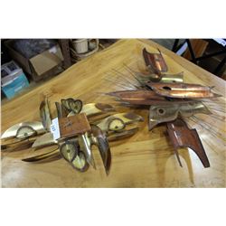 METAL WALL ART AND WALL ART CLOCK