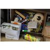 Image 2 : BOX OF SPORTS GOODS AND BOX OF PHOTO ALBUMS AND FRAMES