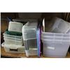 Image 1 : VARIOUS SIZED TOTES WITH LIDS