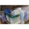 Image 2 : VARIOUS SIZED TOTES WITH LIDS