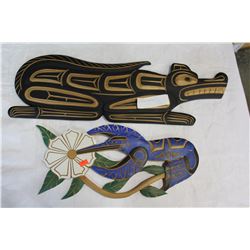 TWO NATIVE CARVINGS