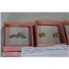 Image 2 : TWO DINNER RINGS AND TWO PAIR OF EARRINGS